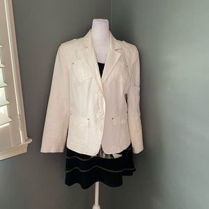 Votre Nom white embroidered jacket